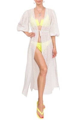Everyday Ritual Kittie Cover-Up Wrap in White