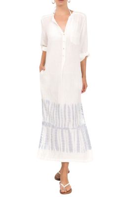 Everyday Ritual Tracey Cover-Up Caftan Dress in Td White