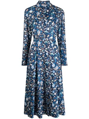 Evi Grintela Lana floral-print midi dress - Blue