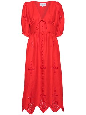 Evi Grintela River midi dress - Red