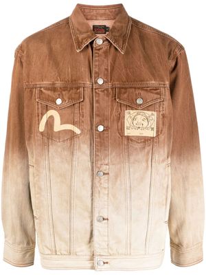 EVISU Daicock-print shirt jacket - Brown