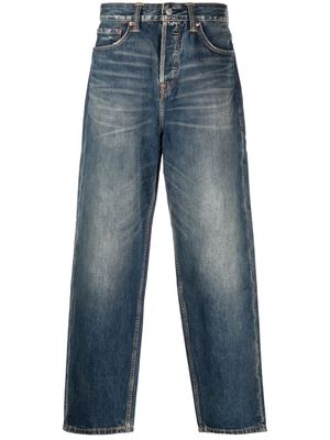 EVISU Fortune Cat Daruma print jeans - Blue