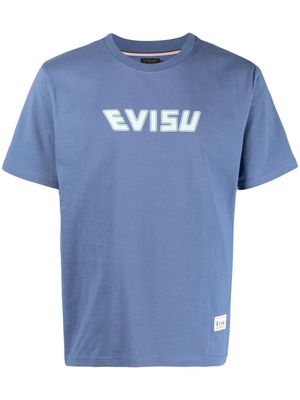 EVISU Graffiti Daruma-print cotton T-shirt - Blue