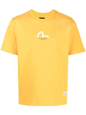 EVISU Komainu Daruma print T-shirt - Yellow
