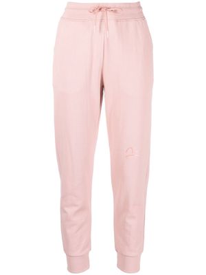 EVISU logo-print slim tapered sweatpants - Pink