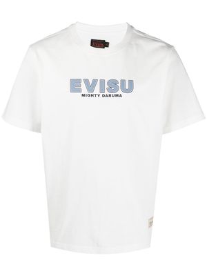 EVISU logo print T-shirt - White