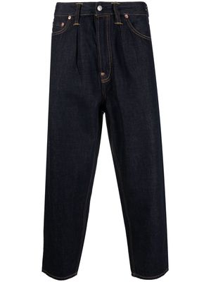 EVISU mid-rise cropped jeans - Blue