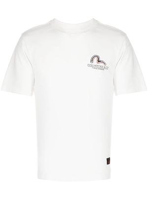 EVISU Seagull-print cotton T-shirt - White