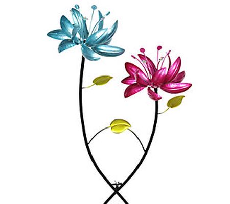 Exhart Double Flower Spinner Stake