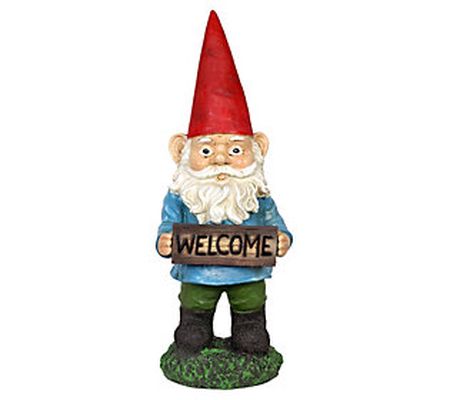 Exhart Good Time Welcome Willis Sign Gnome