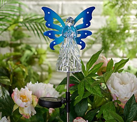 Exhart Illuminated Solar Angel Garden Stake