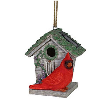 Exhart Solar Cardinal Bird House