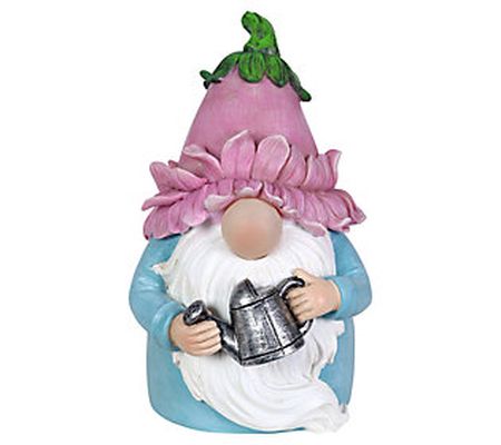 Exhart Solar Color Changing Nose Pink Hat Gnome