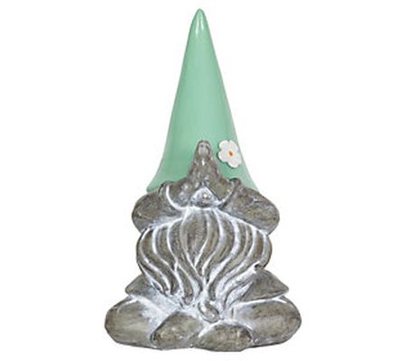 Exhart Solar Gnamaste Gnome Mint Hat