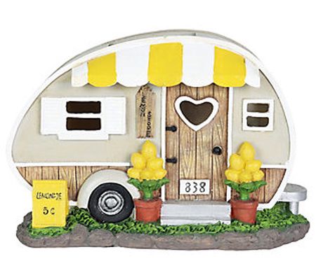 Exhart Solar Lemonade Camper Statue