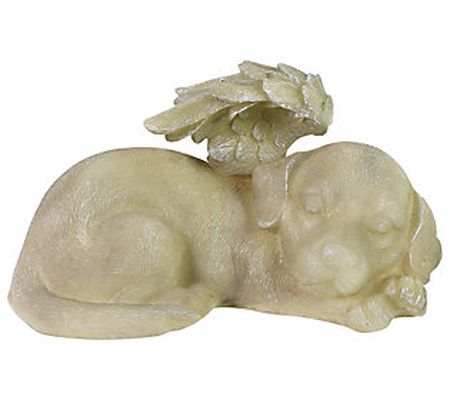 Exhart Solar Sleeping Dog Memorial Statue