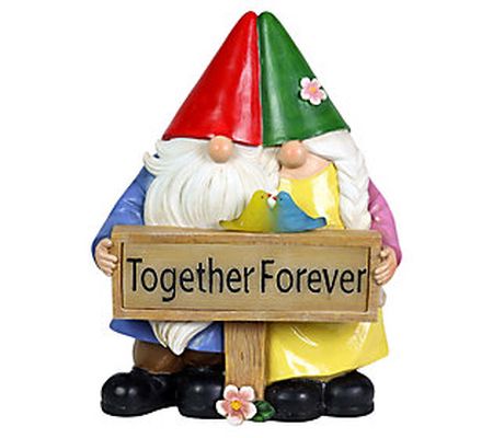 Exhart Solar Together Forever Gnomes Statue