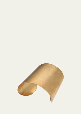 Extra Large Sleeve Cuff with 18K Yellow Gold Plating