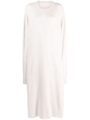 extreme cashmere 289 May knitted maxi dress - Neutrals