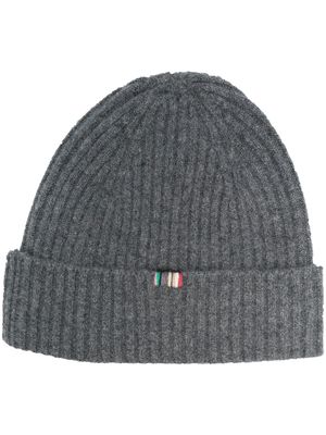 extreme cashmere Ami ribbed-knit cashmere beanie - Grey