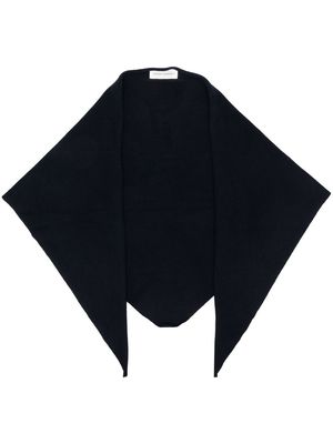 extreme cashmere asymmetric cashmere scarf - Blue