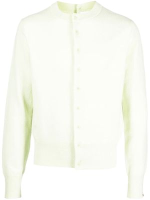 extreme cashmere button-up cashmere-blend cardigan - Green