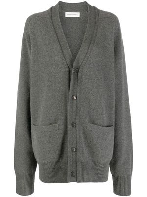 extreme cashmere button-up cashmere cardigan - Grey