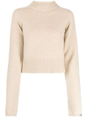 extreme cashmere Cherie mock-neck cashmere jumper - Neutrals