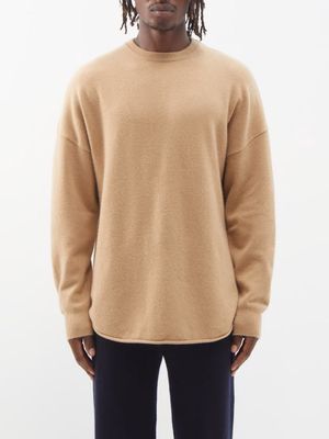 Extreme Cashmere - Crew Hop Cashmere-blend Sweater - Mens - Beige