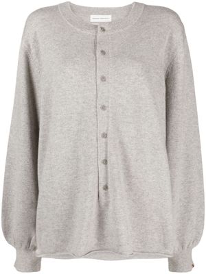 extreme cashmere crew-neck cashmere-blend cardigan - Grey