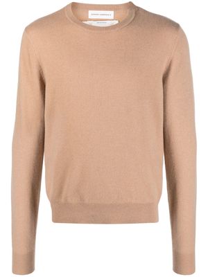 extreme cashmere crew-neck cashmere-blend jumper - Brown