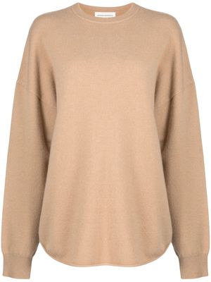 extreme cashmere crew-neck cashmere-blend sweater - Neutrals