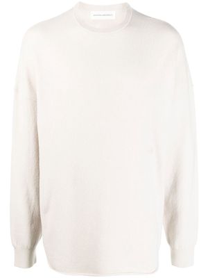 extreme cashmere crew-neck cashmere jumper - White