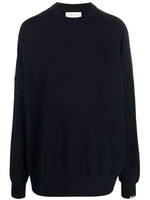 extreme cashmere crew-neck knitted jumper - Blue