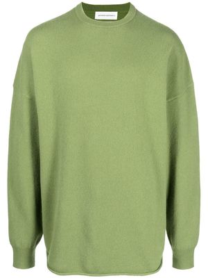 extreme cashmere crew-neck knitted jumper - Green