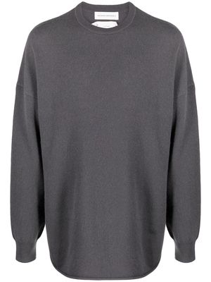 extreme cashmere crew-neck knitted jumper - Grey