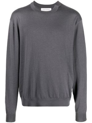 extreme cashmere crew-neck rib-trimmed jumper - Grey