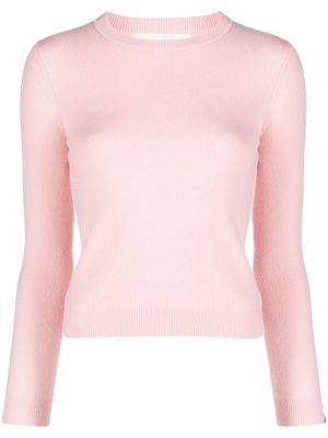 extreme cashmere crew-neck ribbed-knit jumper - Pink