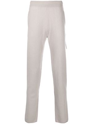 extreme cashmere drawstring-waist straight trousers - Grey