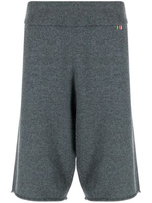 extreme cashmere elasticated-waist cashmere-blend track shorts - Grey