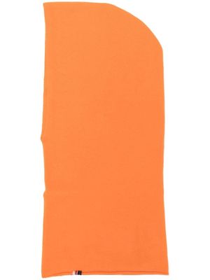 extreme cashmere fine-knit balaclava - Orange