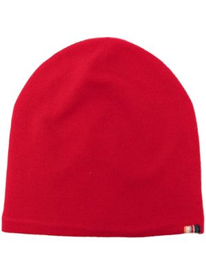 extreme cashmere fine-knit beanie hat - Red