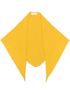 extreme cashmere fine knit cashmere scarf - Yellow