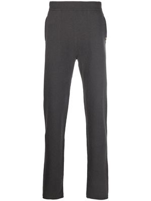 extreme cashmere fine-knit straight-leg trousers - Grey