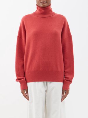 Extreme Cashmere - Jill Stretch-cashmere Roll-neck Sweater - Womens - Red