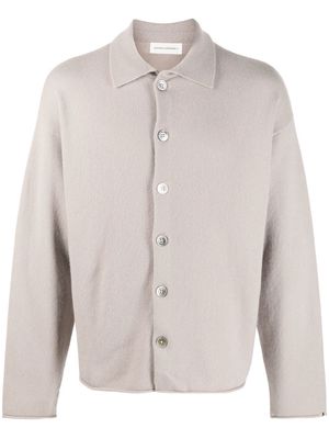 extreme cashmere Jim knitted cardigan - Grey