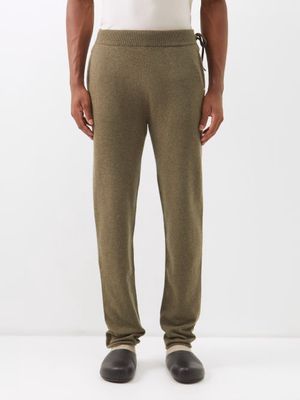 Extreme Cashmere - Jogging Stretch-cashmere Blend Track Pants - Mens - Dark Green