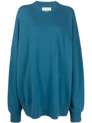 extreme cashmere Juna oversized cashmere-blend jumper - Blue