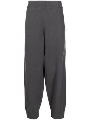 extreme cashmere knit track trousers - Grey