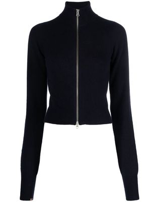 extreme cashmere Lemon zip-up cardigan - Blue